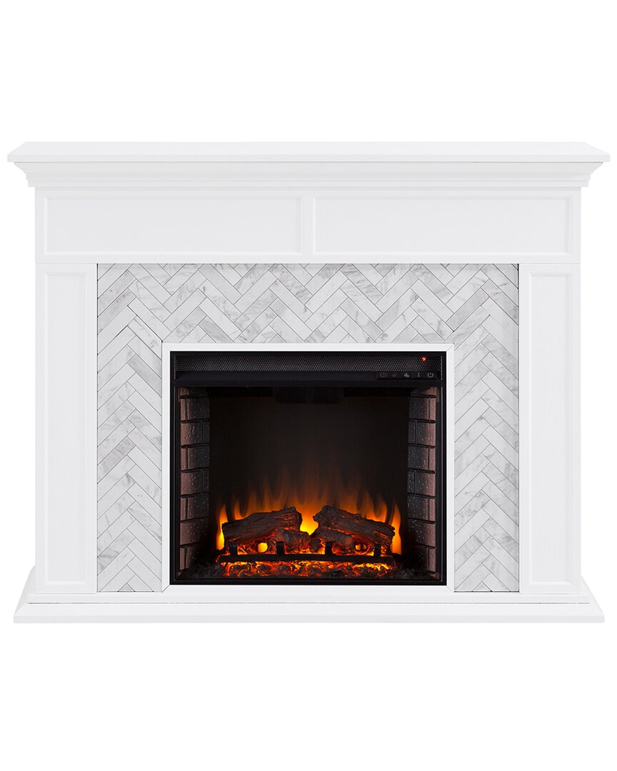 Sei Furniture Torlington Marble Tiled Fireplace