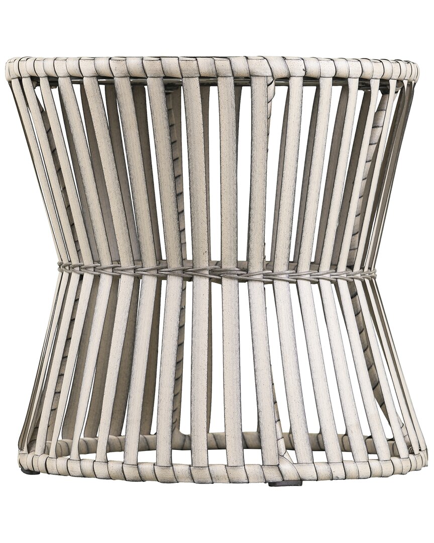 Sei Furniture Melilani Round Outdoor Side Table In Gray