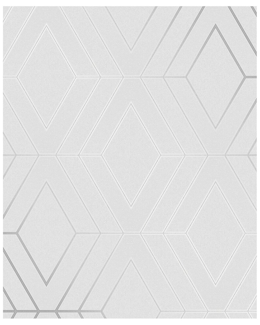 Advantage Adaline Light Grey Geometric Wallpaper