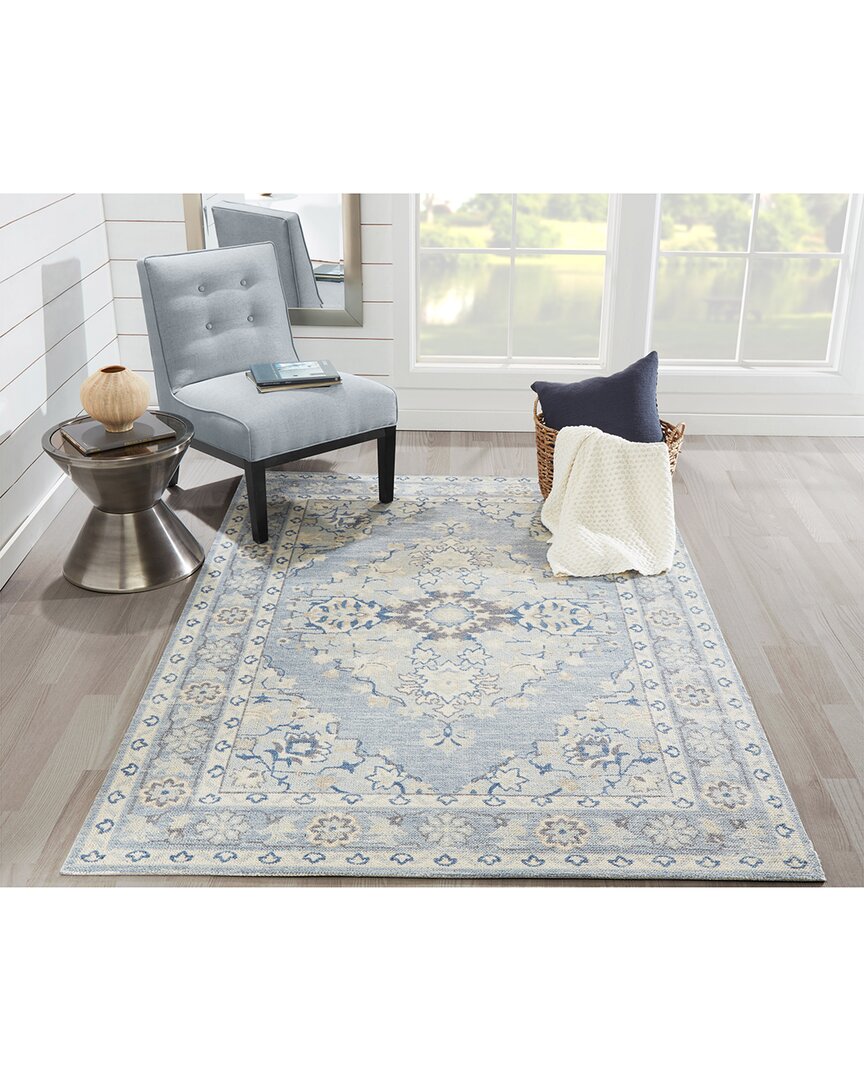 Momeni Anatolia Traditional Medallion Rug In Blue
