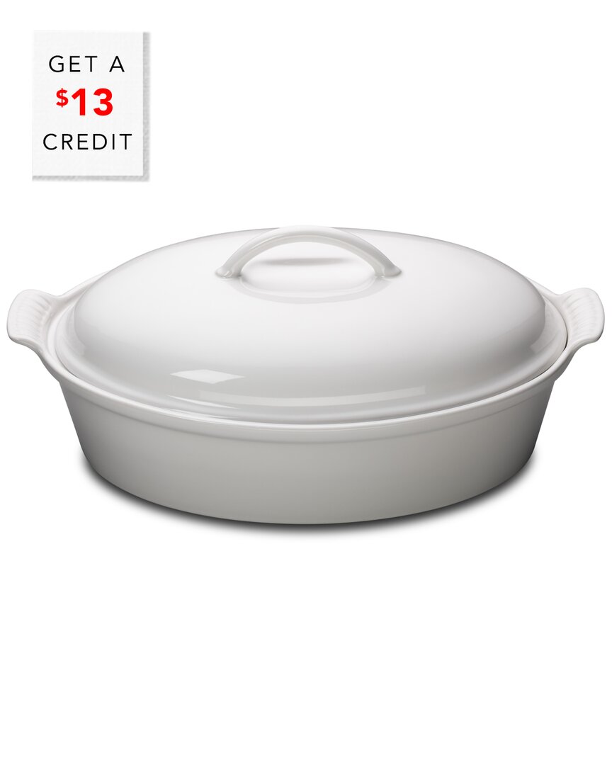 Le Creuset 4qt Heritage Covered Oval Casserole With $13 Credit