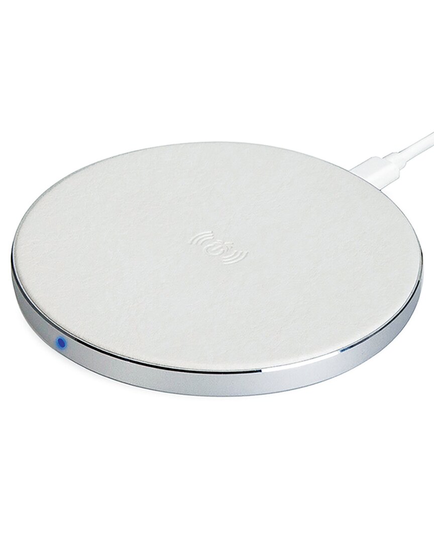 Phunkee Tree Leather Wireless Charging Pad In White