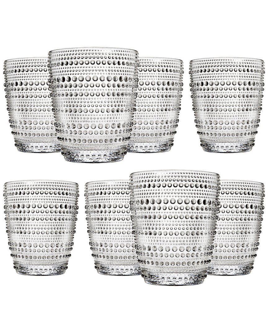 Godinger Set Of 8 Lumina Double Old Fashioned Glasses In Clear