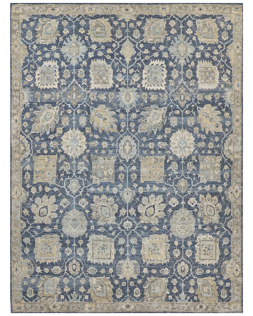 Exquisite Rugs Heirloom Hand-knotted New Zealand Wool Area Rug In Blue