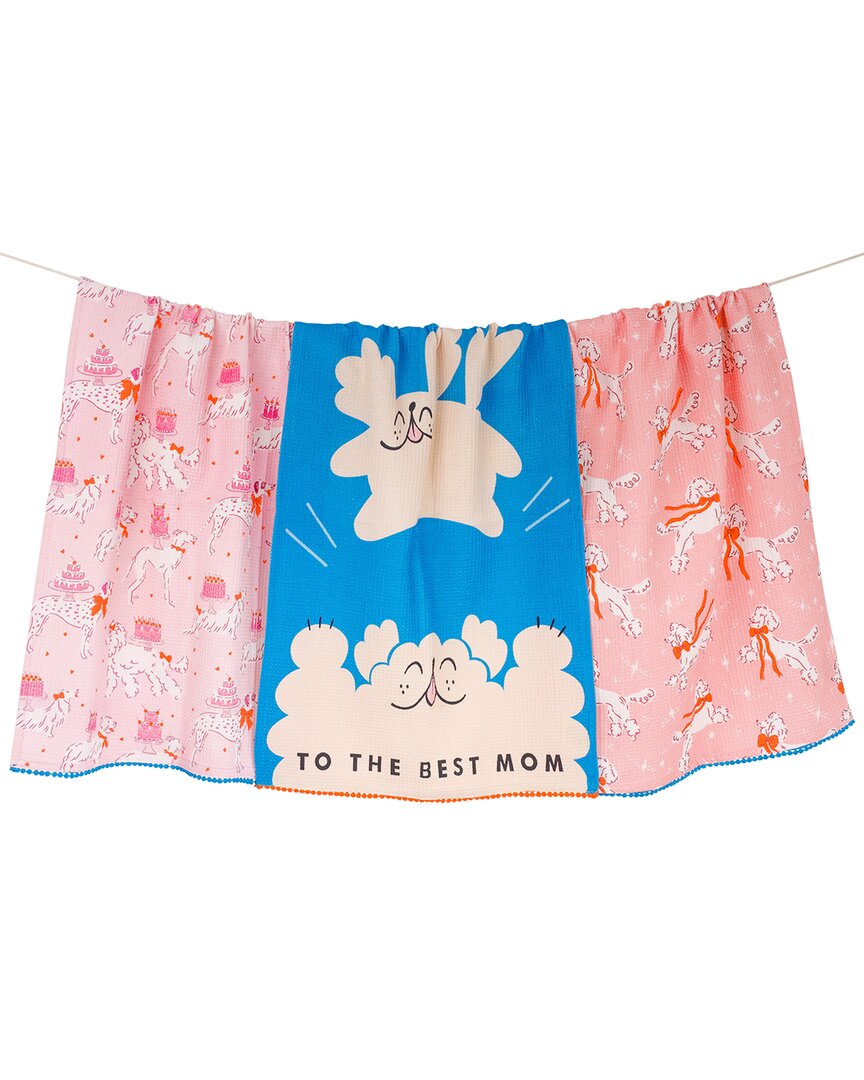 Tiramisu Best Mom Dog Lover Towel Set In Multi