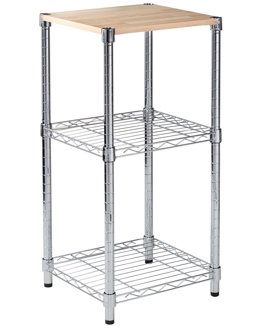Honey-can-do 3-tier Adjustable Shelving Unit In Silver