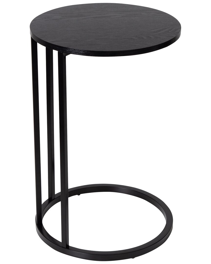 Honey-can-do Round C End Table In Black