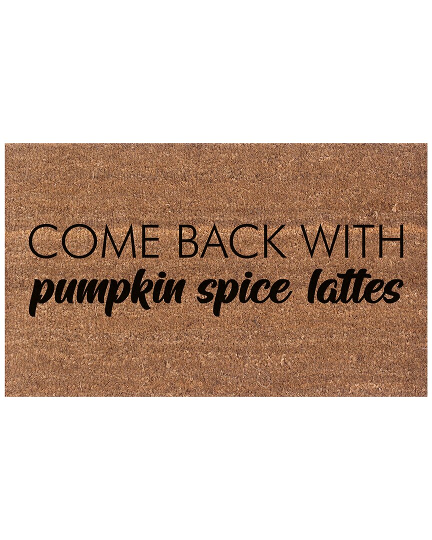 Coco Mats N More Come Back With Pumpkin Spice Lattes Rug In Multicolor