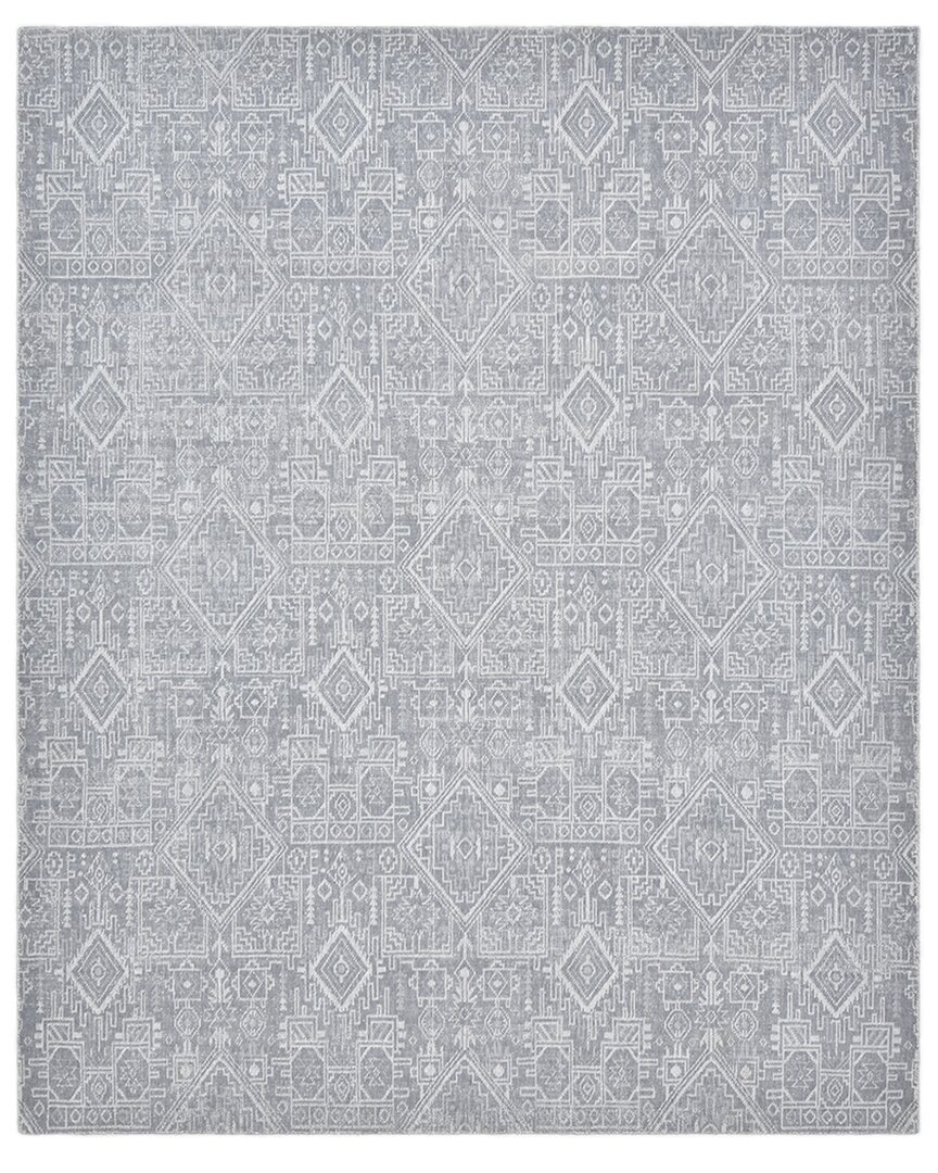 Solo Rugs Tribal Hand-loomed Eco-friendly Rug In Gray