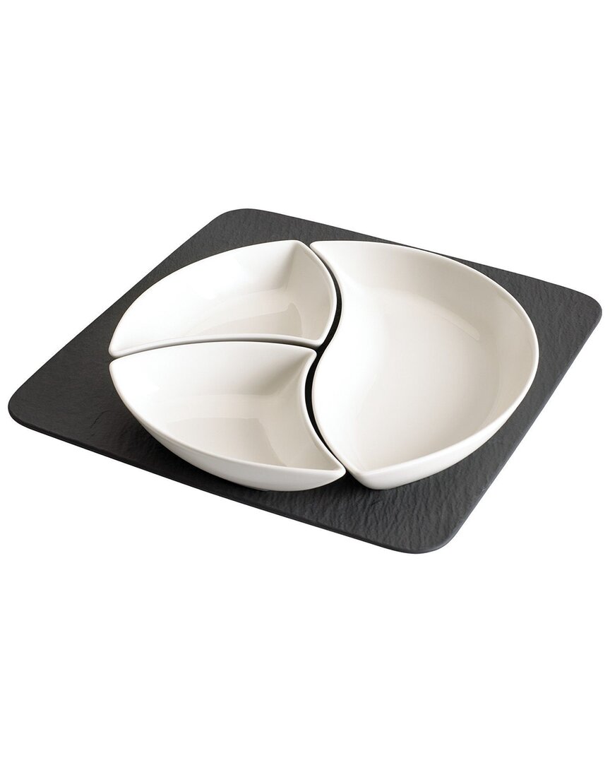 Villeroy & Boch New Wave 4pc Party Set In White