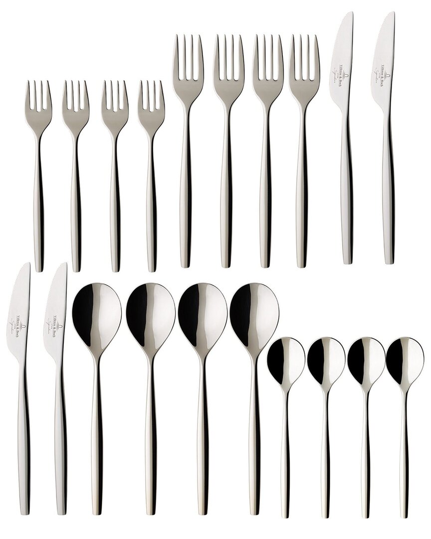 Villeroy & Boch Metro Chic 20pc Flatware Set In Silver