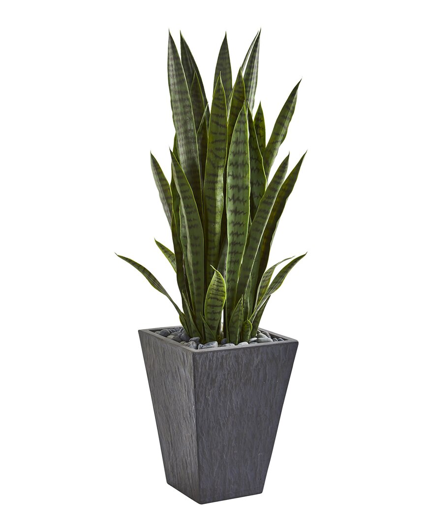 Nearly Natural 45in Sansevieria Artificial Plant In Planter In Green