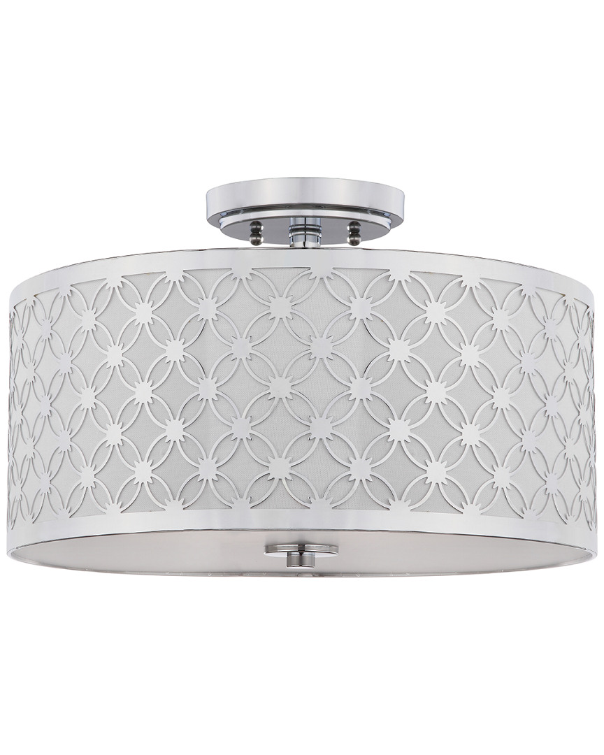 Safavieh Hutch 3-light Silver Flush Mount