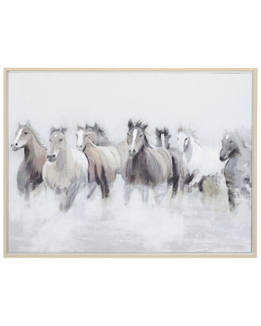 Peyton Lane Grey Polystone Modern Farmhouse Framed Wall Art