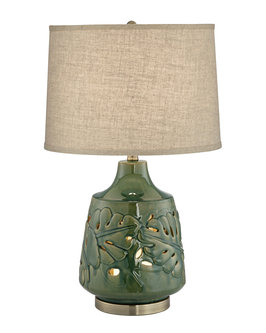 Pacific Coast Green Leaves Table Lamp
