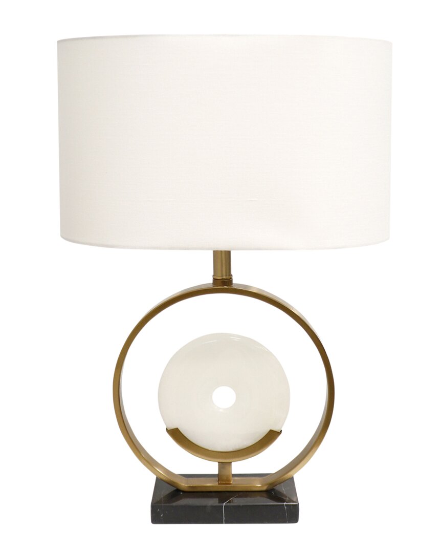 Pasargad Home Regal Sphere Gold Led Table Lamp