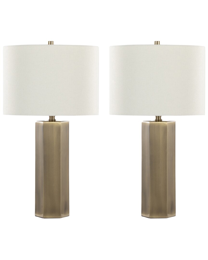 Lumisource Huit 26 Contemporary Metal Table Lamp In Antique In Multi