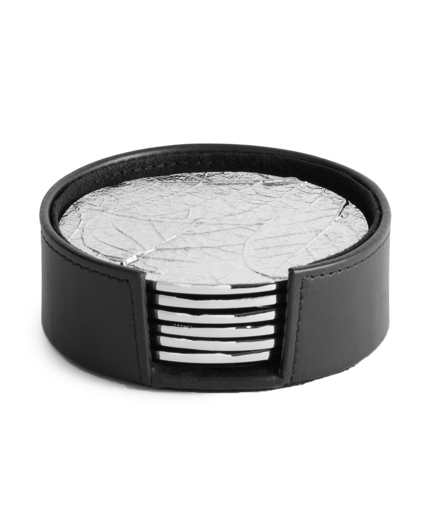 Michael Aram Forest Leaf Round Coasters Set Of 6