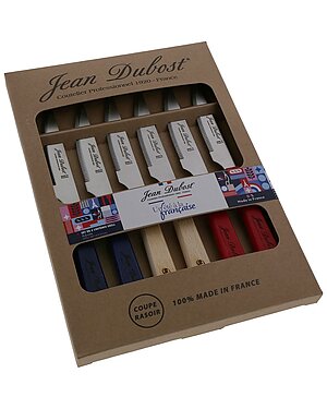 Jean Dubost Set of 6 Grill Beechwood Knives