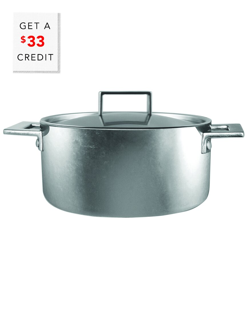 Mepra Attiva Pewter 20cm Stainless Steel Casserole With Lid With $33 Credit