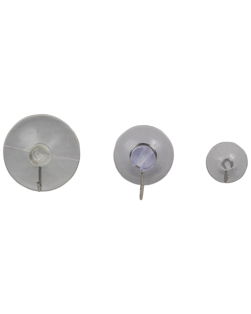 Northern Lights Northlight Set Of 12 Assorted Clear Hanging Christmas Suction Cups In Clear