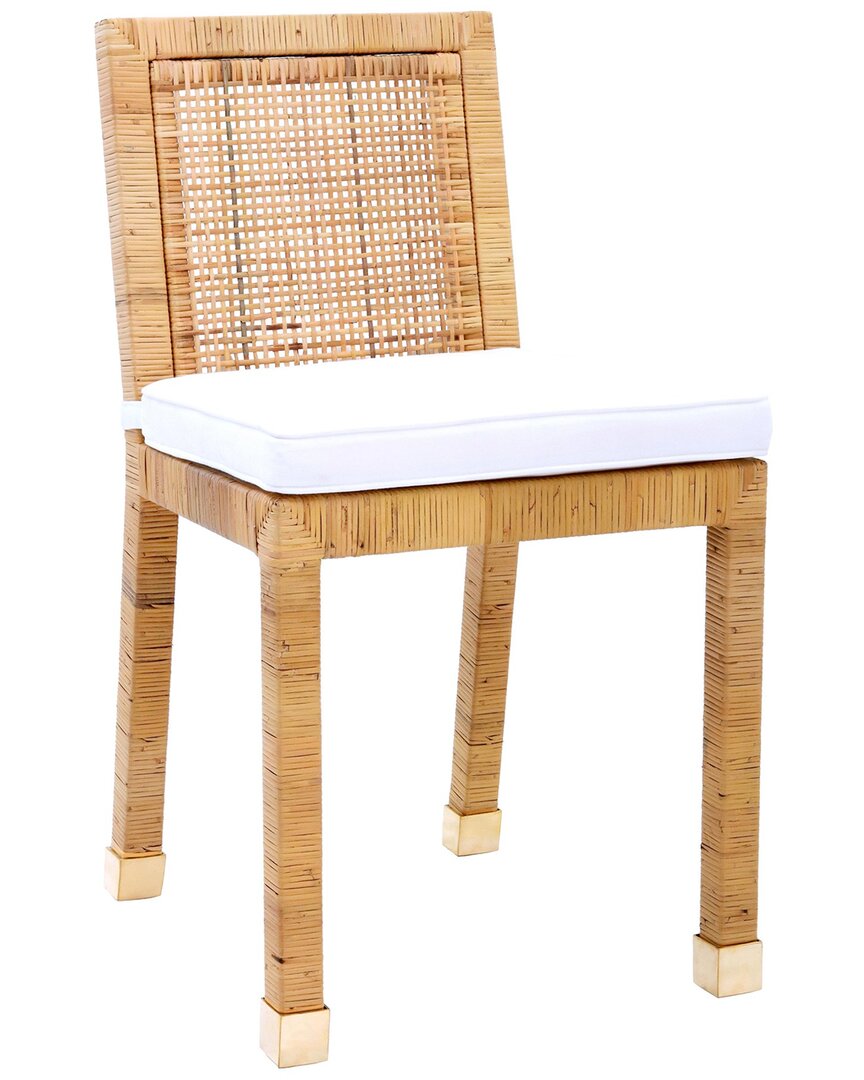 Tov Furniture Amara Rattan Dining Chair In Beige