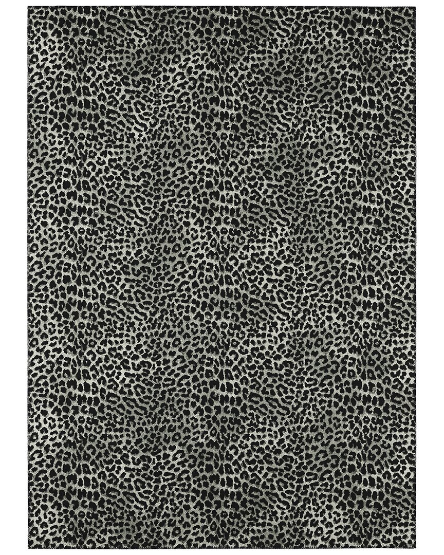 Addison Rugs Safari Indoor/outdoor Washable Rug In Black