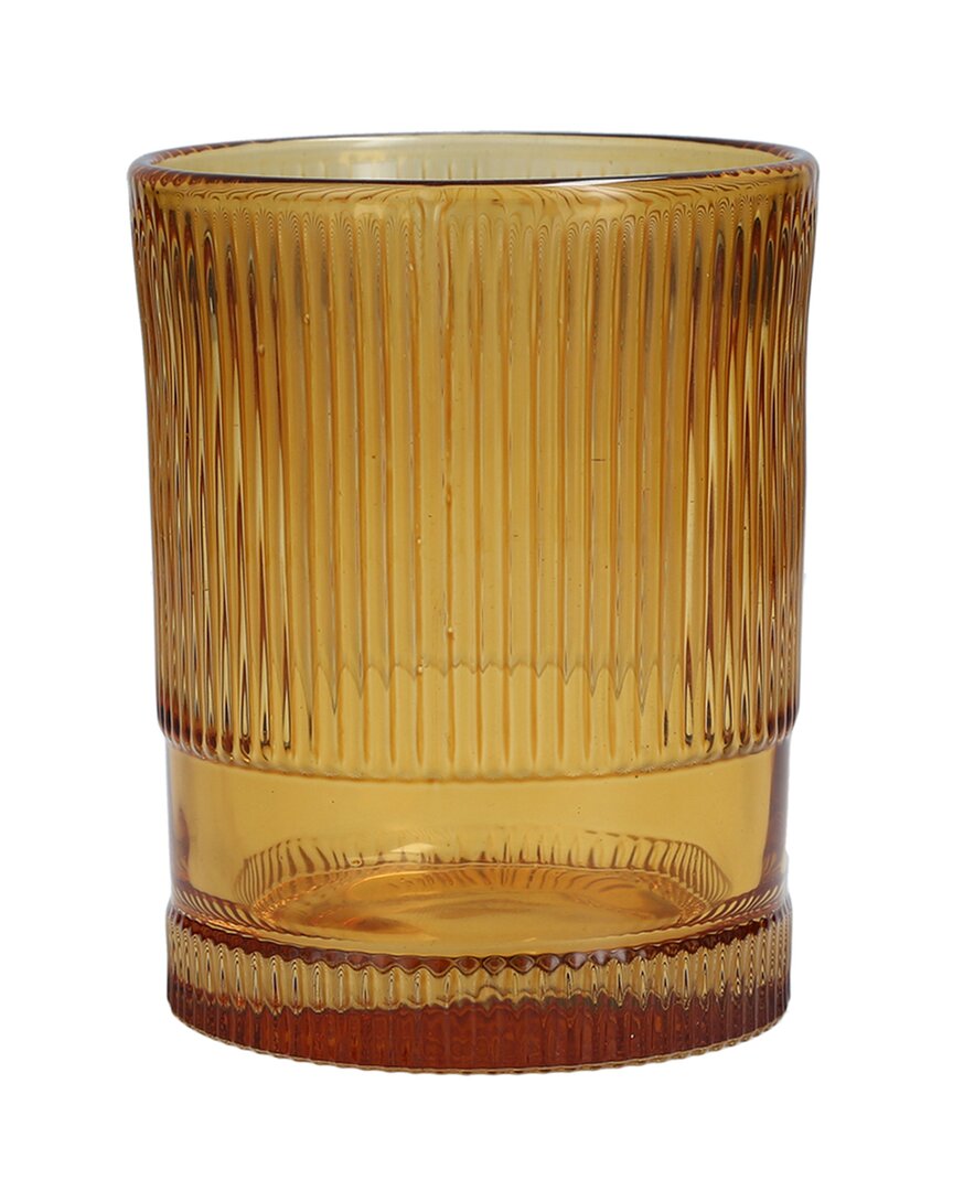 Fortessa Set Of 4 Noho 12.85oz Iced Beverage Glasses In Orange