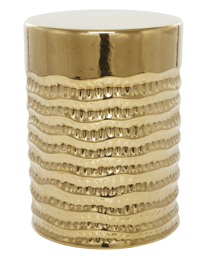 Peyton Lane Glam Round Accent Table In Gold