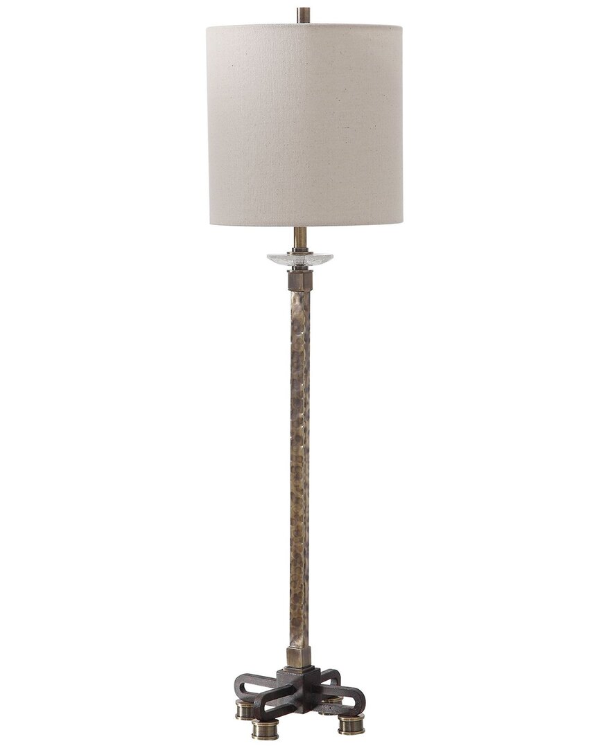 Uttermost Parnell Industrial Buffet Lamp In Gold