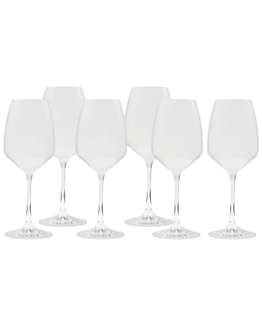 Alice Pazkus Set Of 6 Water Glasses In White