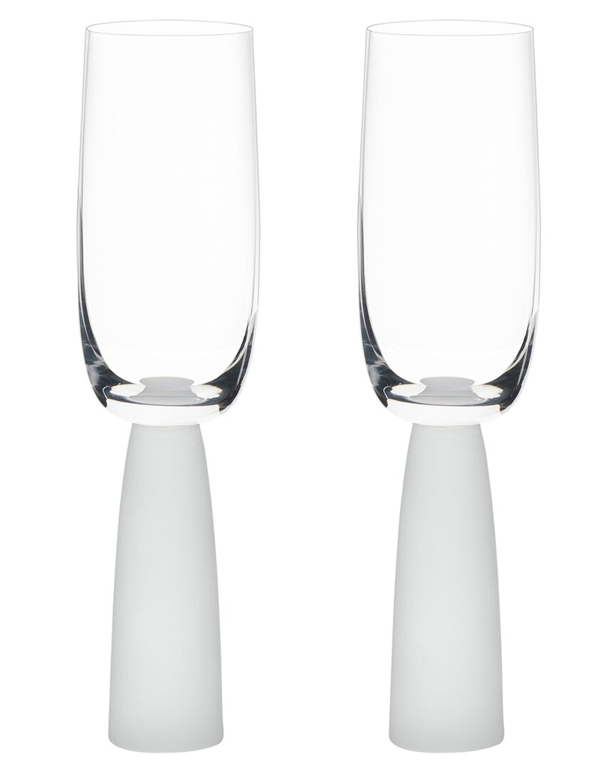 ANTON STUDIO DESIGNS ANTON STUDIO DESIGNS SET OF 2 OSLO CHAMPAGNE FLUTES