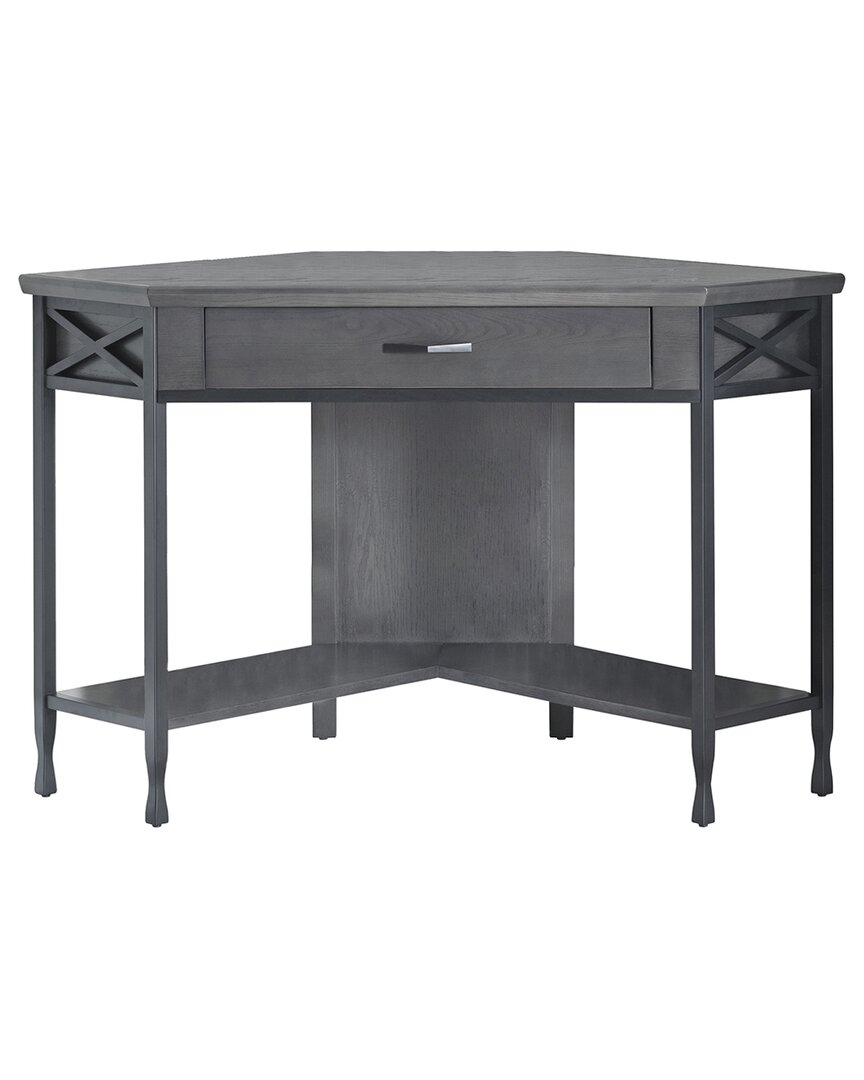Leick Home Chisel & Forge Corner Computer Desk In Gray