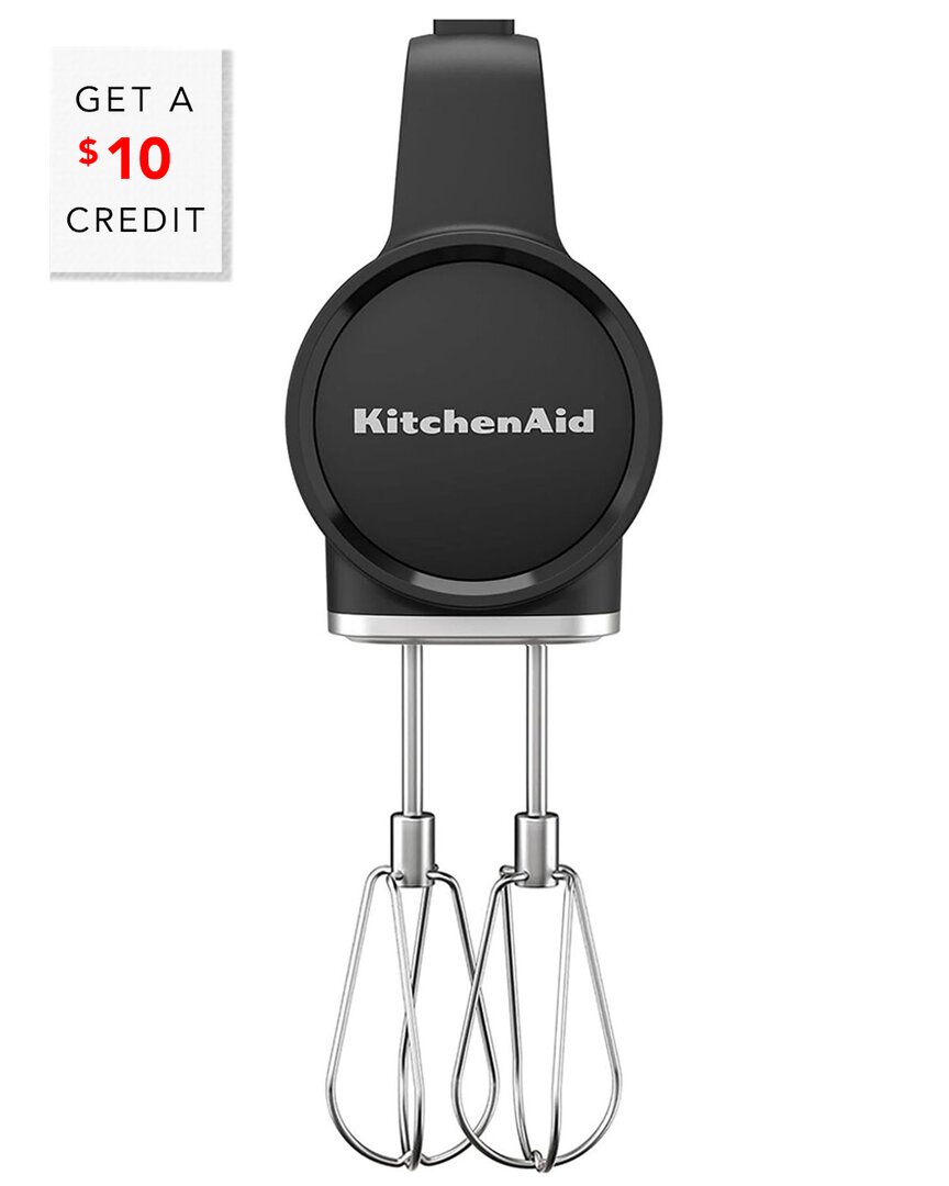 Kitchenaid Go Cordless Hand Mixer With $10 Credit In Black
