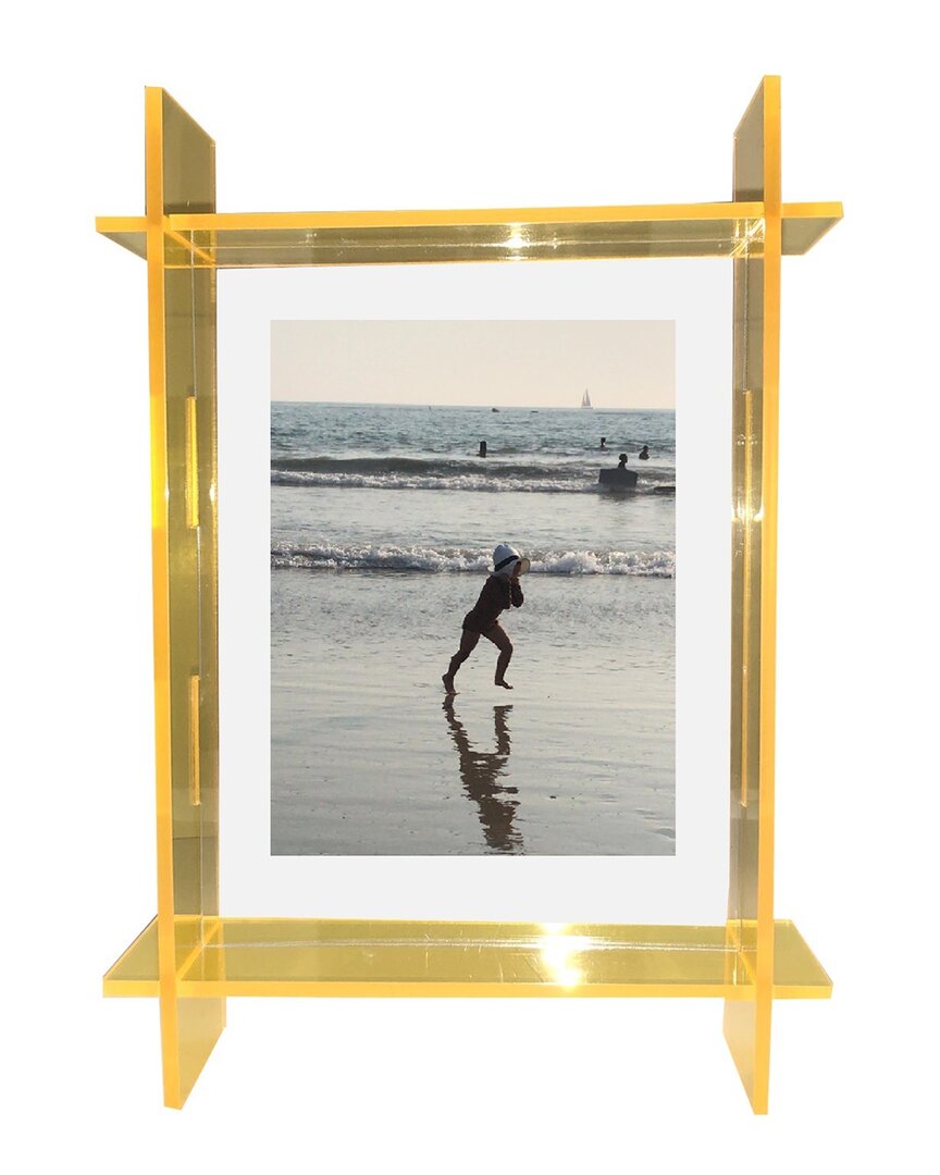 R16 Lucite 8x10 Frame In Yellow