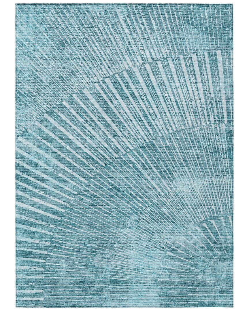 Addison Rugs Chantille Polyester Indoor/outdoor Washable Rug In Blue