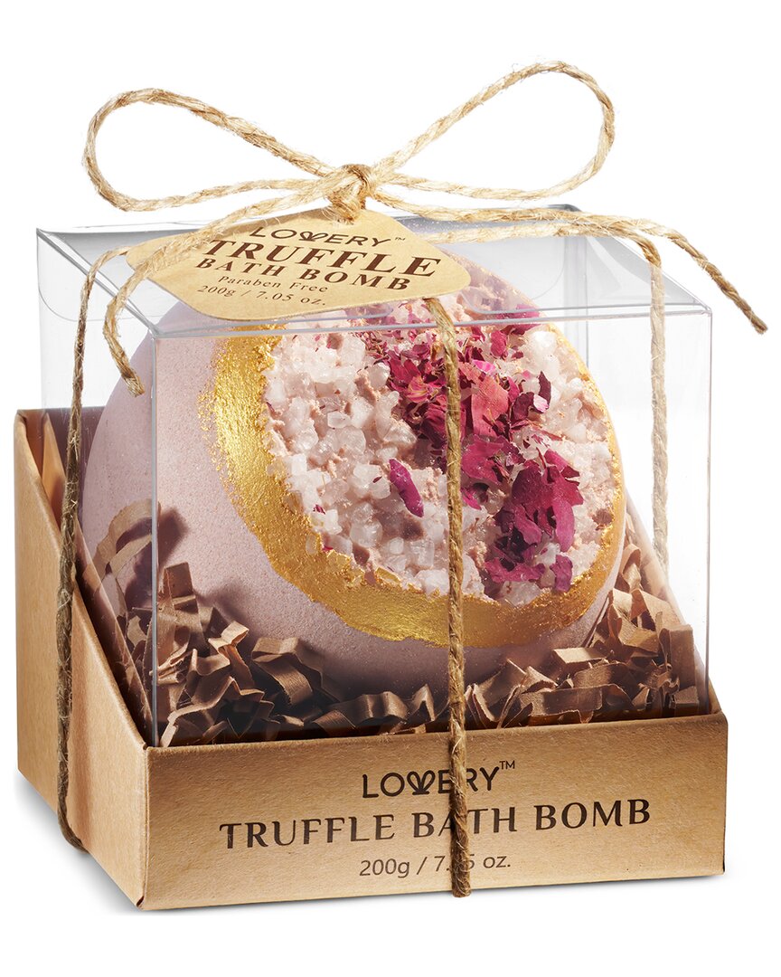 Lovery Truffle Handmade Bath Bomb, 7oz Body Care Bubble Spa Ball In Gold