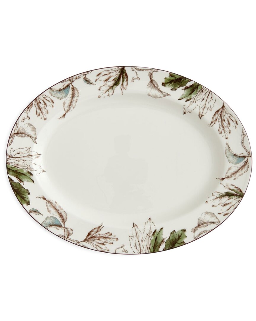 Portmeirion Nature's Bounty Oval Platter In White