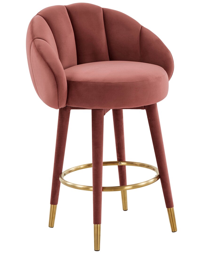 Tov Furniture Myla Swivel Counter Stool In Pink