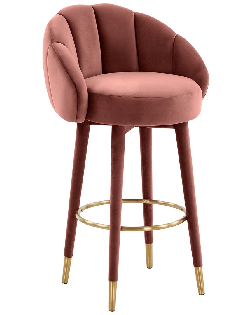 Tov Furniture Myla Swivel Bar Stool In Pink