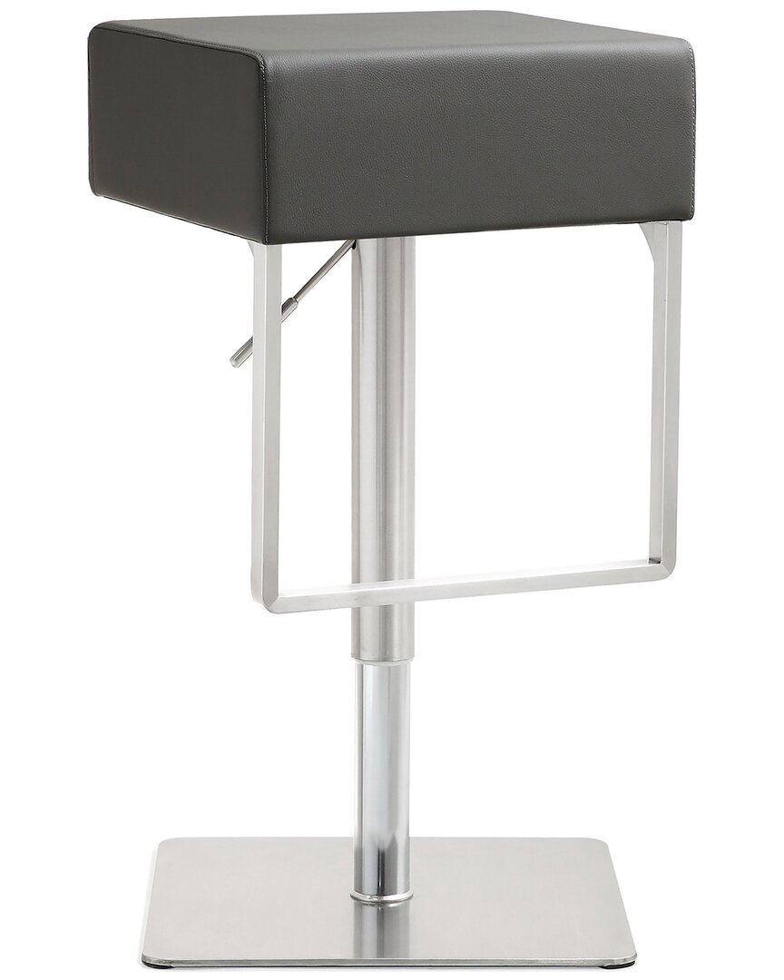 Tov Furniture Seville Adjustable Bar Stool In Grey