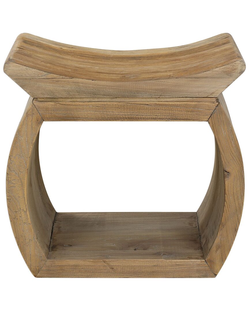 Uttermost Connor Elm Accent Stool In Brown