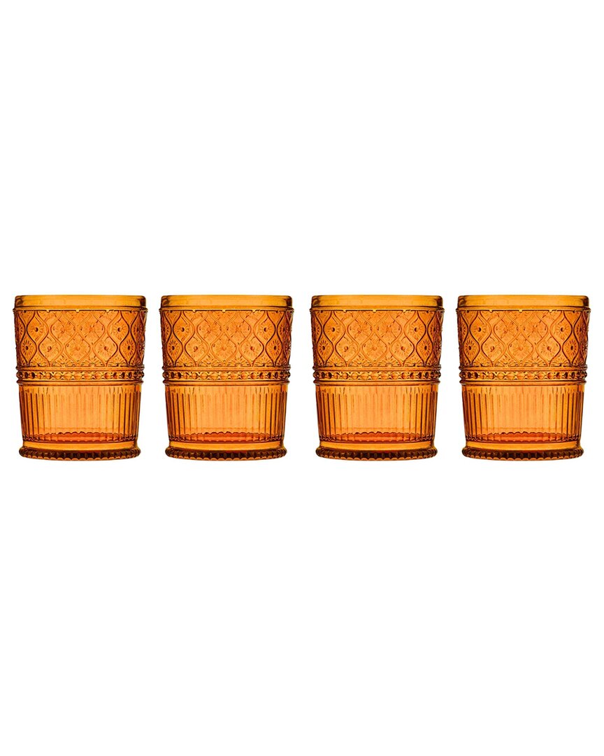 Godinger Set Of 4 Claro Double Old-fashioned Glasses