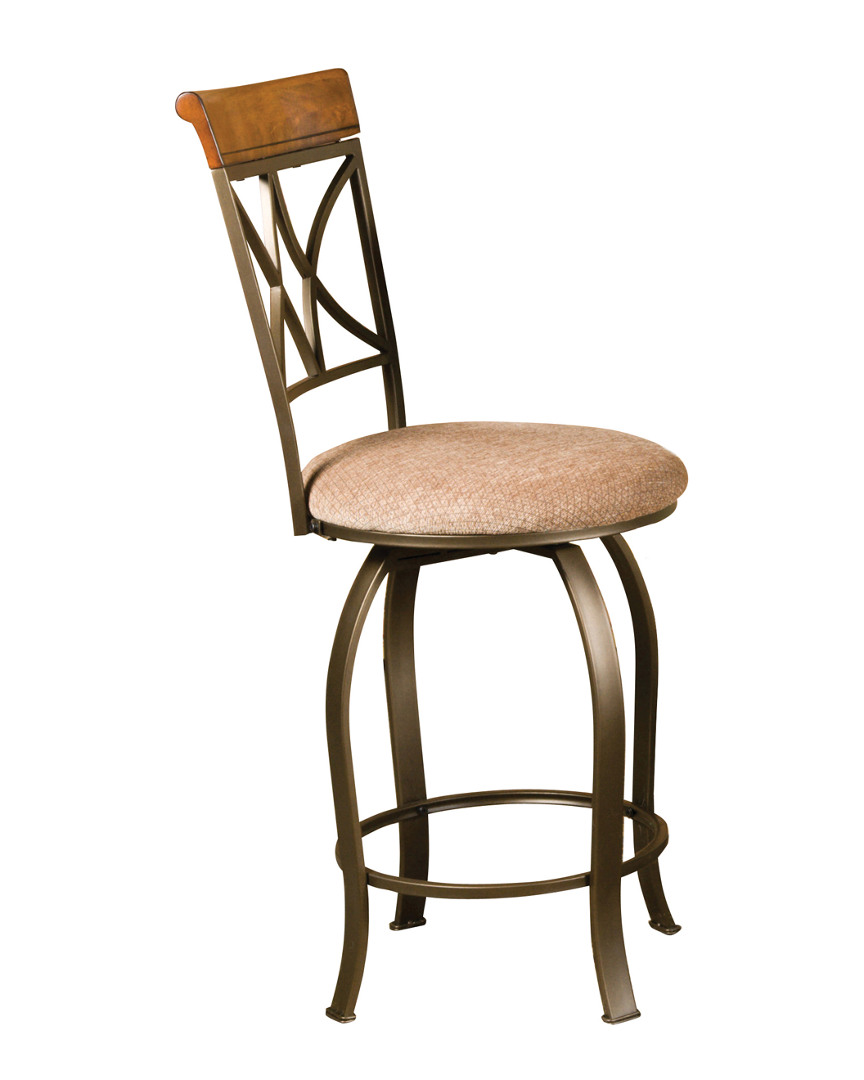 Powell Hamilton Dining Counter Stool In Brown