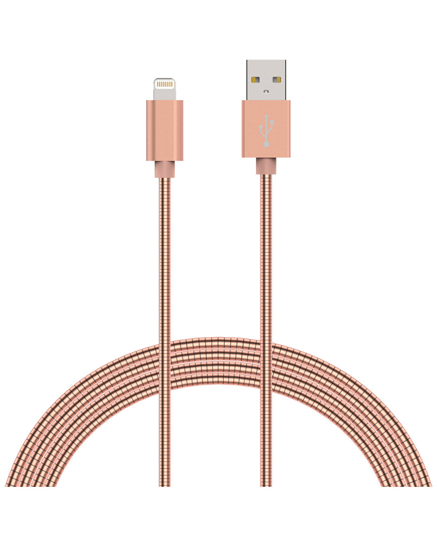 Tech Elements Apple Certified Stainless Steel 6ft Lightning Charge & Sync Cable