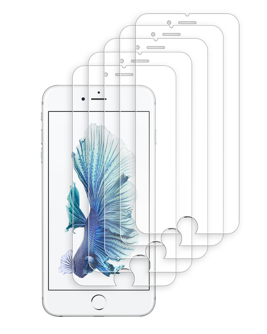 Tech Elements 5-pack Of Tempered Glass Screen Protectors For Iphone 6/7/8