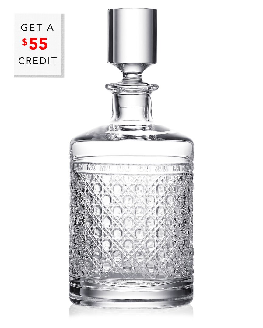 Waterford Opulence Lead Crystal Decanter In Transparent