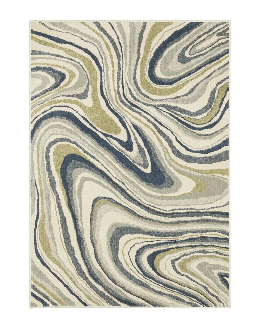 Stylehaven Barrett Contemporary Abstract Cut Pile Rug In Ivory