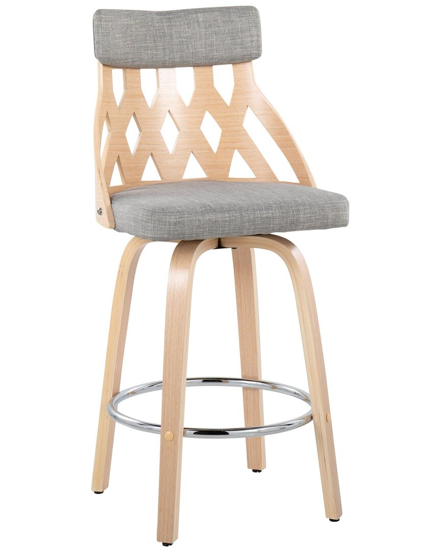 Lumisource York Counter Stool In Brown