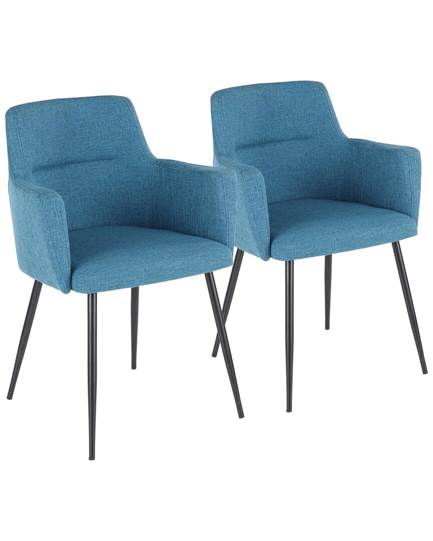 Lumisource Set Of 2 Andrew Chairs In Black